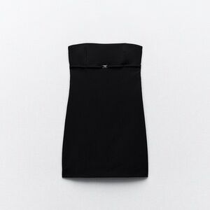 Zara Classic Black Strapless Dress